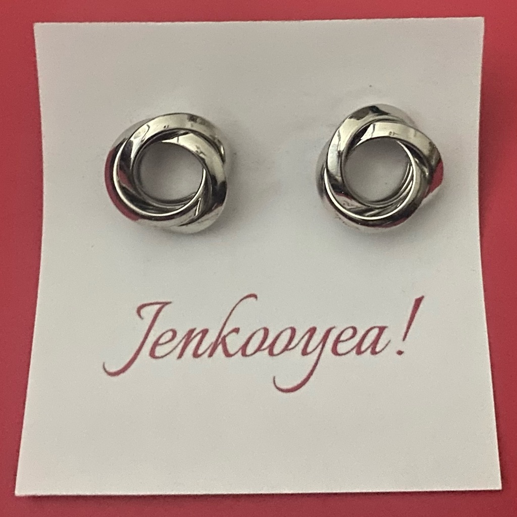Silver Knot Earrings